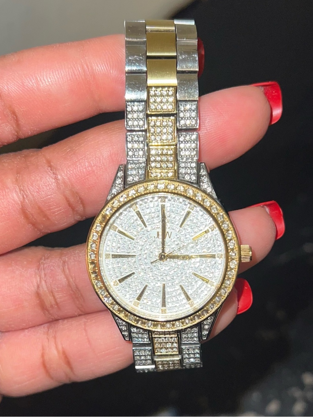 JBW Luxury Two-Tone Crystal Women’s Watch - Gold & Silver